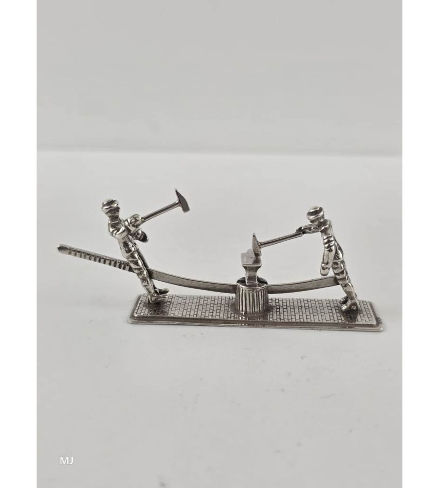Zilveren miniatuur Smeden