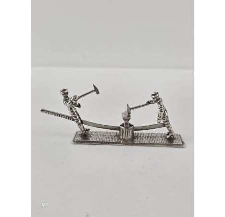 Zilveren miniatuur Smeden