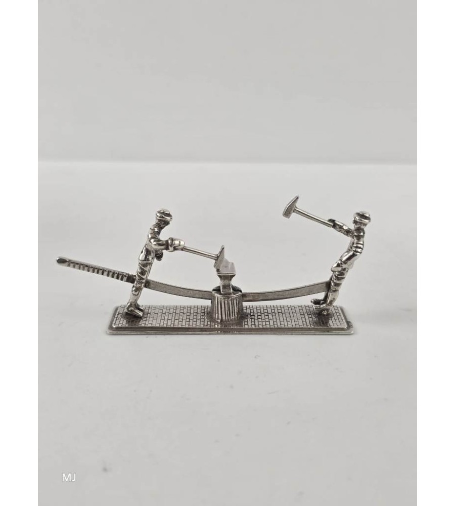 Zilveren miniatuur Smeden