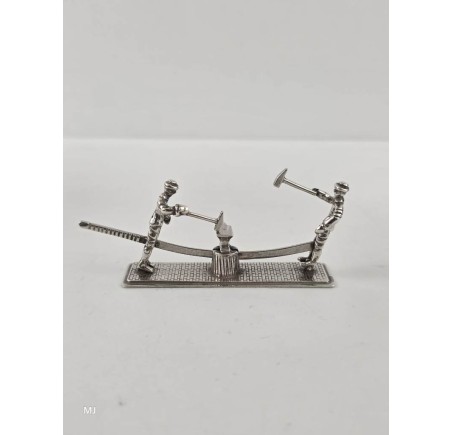 Zilveren miniatuur Smeden