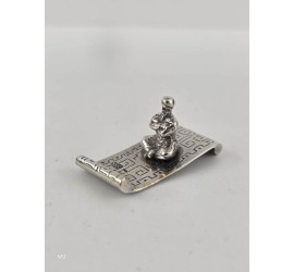 Zilveren miniatuur Vliegend tapijt
