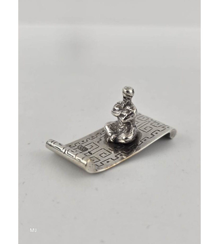 Zilveren miniatuur Vliegend tapijt