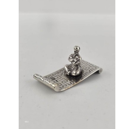 Zilveren miniatuur Vliegend tapijt