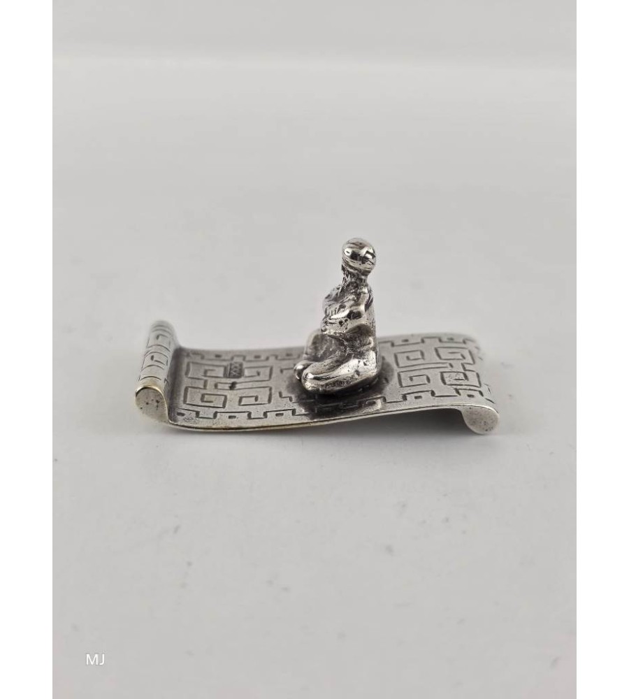 Zilveren miniatuur Vliegend tapijt