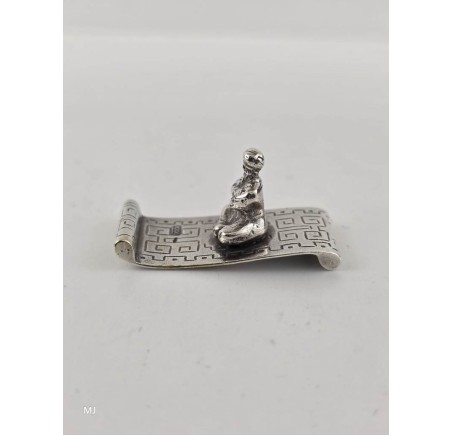 Zilveren miniatuur Vliegend tapijt