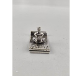 Zilveren miniatuur Vliegend tapijt