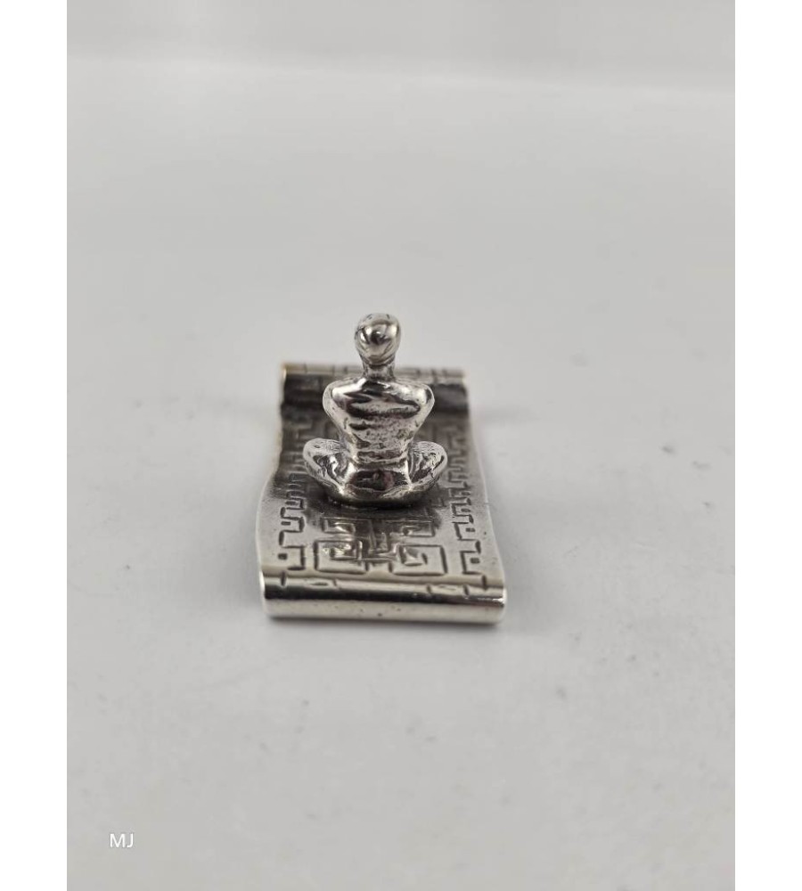 Zilveren miniatuur Vliegend tapijt