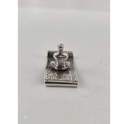 Zilveren miniatuur Vliegend tapijt