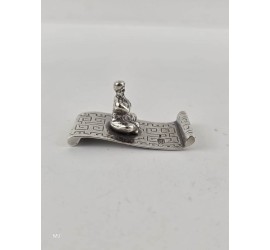 Zilveren miniatuur Vliegend tapijt