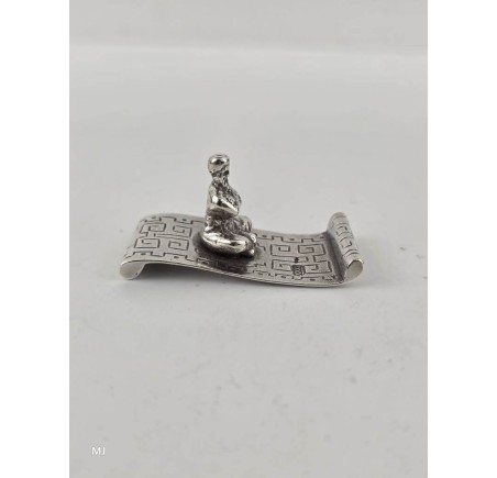 Zilveren miniatuur Vliegend tapijt