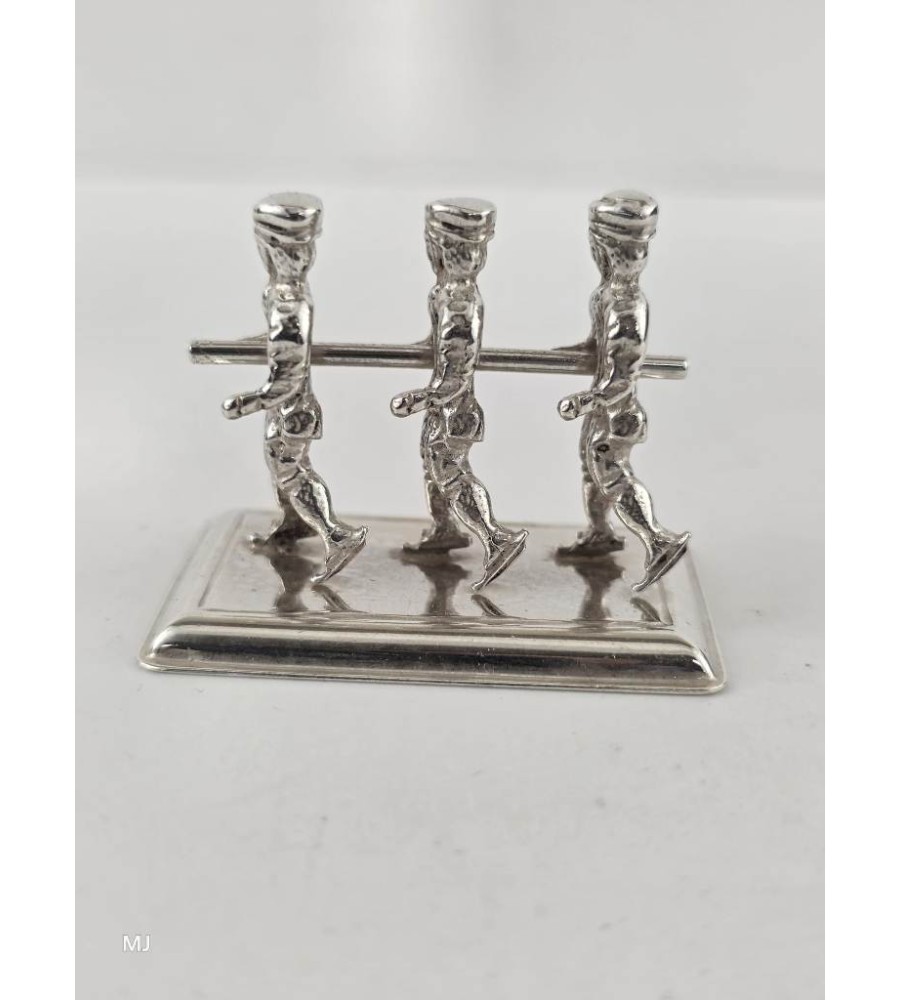 Zilveren miniatuur Schaatsers