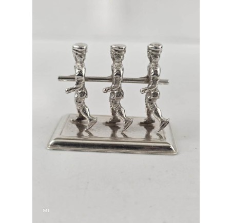 Zilveren miniatuur Schaatsers