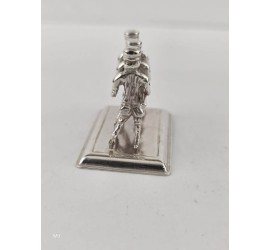Zilveren miniatuur Schaatsers