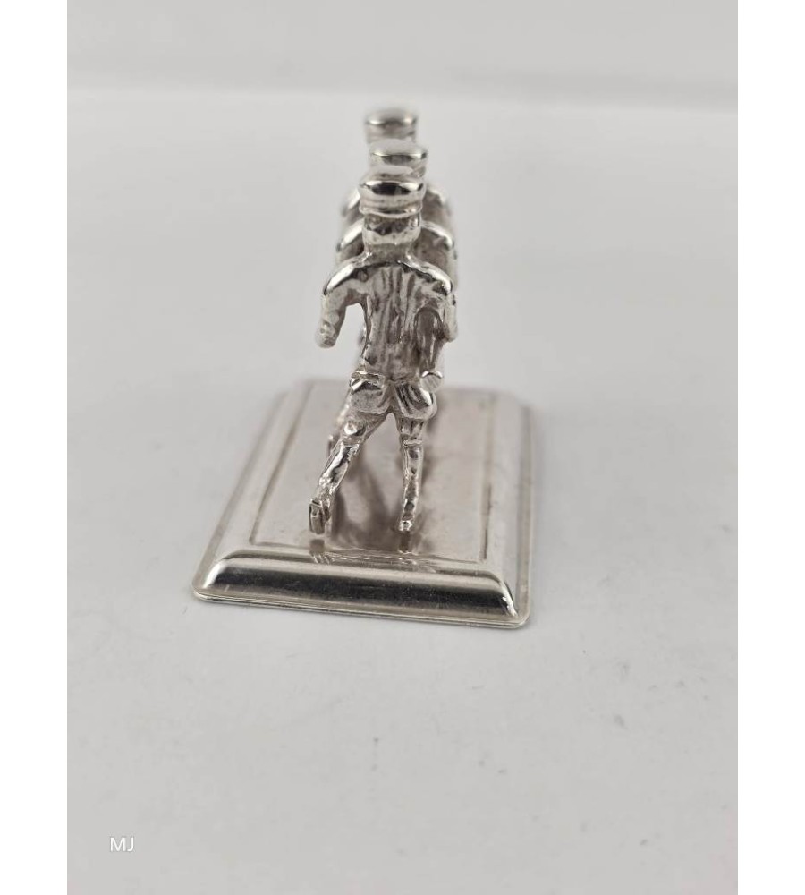Zilveren miniatuur Schaatsers