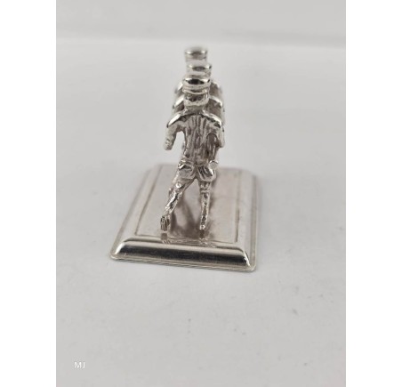 Zilveren miniatuur Schaatsers