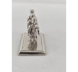Zilveren miniatuur Schaatsers