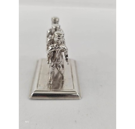 Zilveren miniatuur Schaatsers