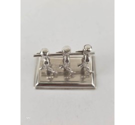 Zilveren miniatuur Schaatsers