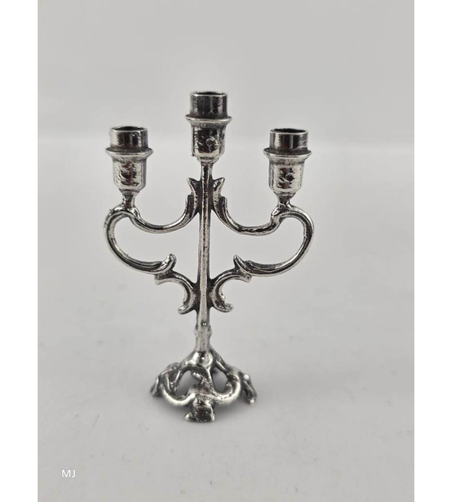 Zilveren miniatuur Kandelaar