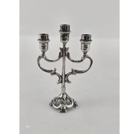 Zilveren miniatuur Kandelaar
