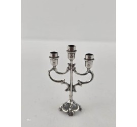Zilveren miniatuur Kandelaar