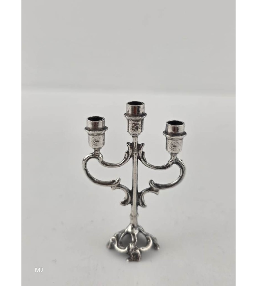 Zilveren miniatuur Kandelaar