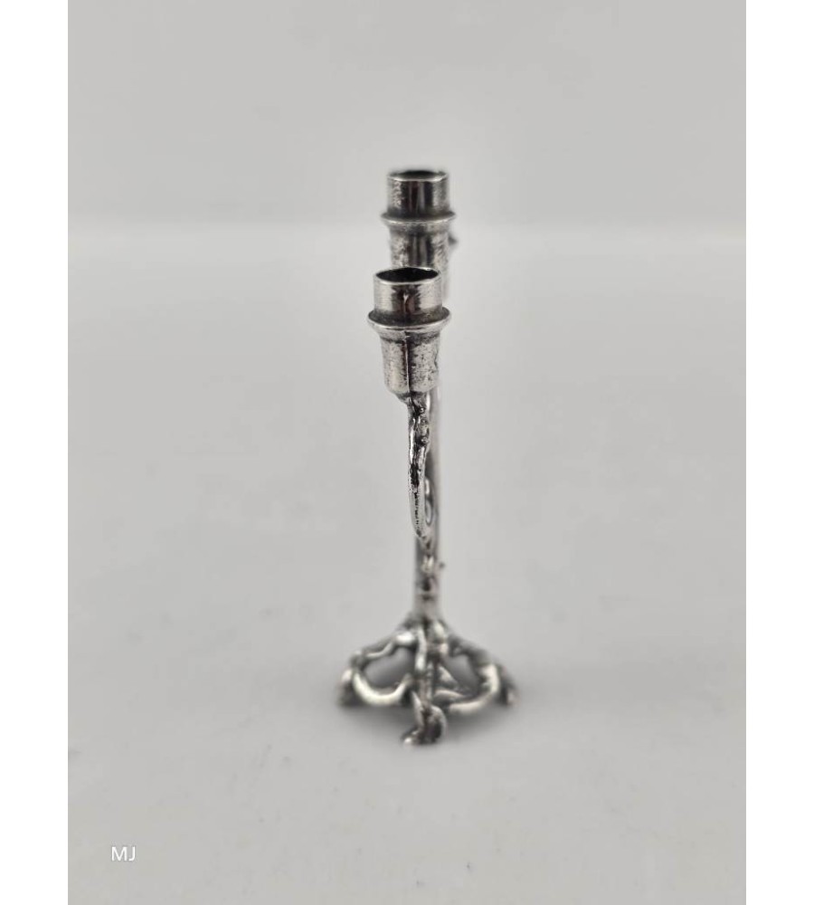 Zilveren miniatuur Kandelaar