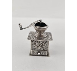 Zilveren miniatuur Koffiemolen