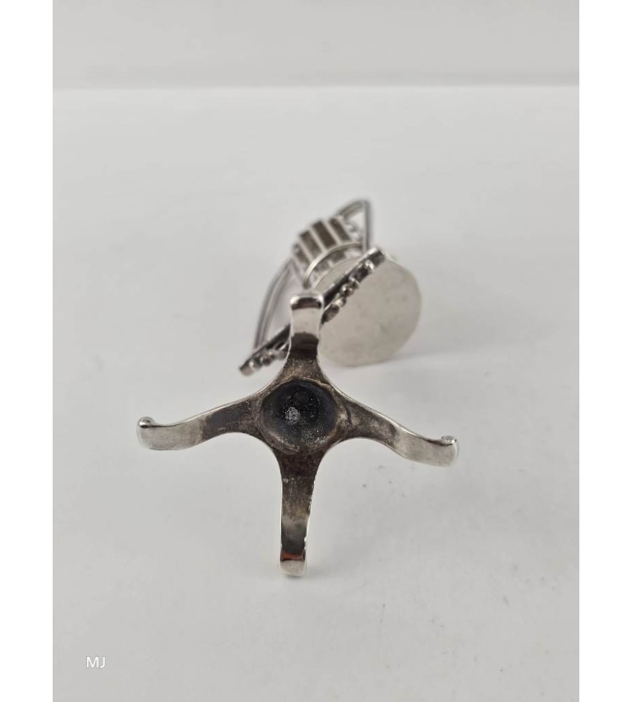 Zilveren miniatuur Vogelkooi
