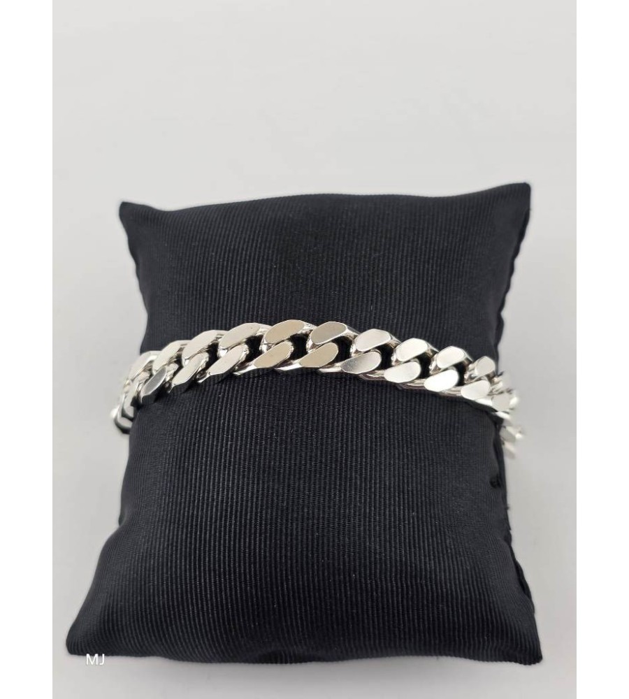 Zilveren gourmet armband