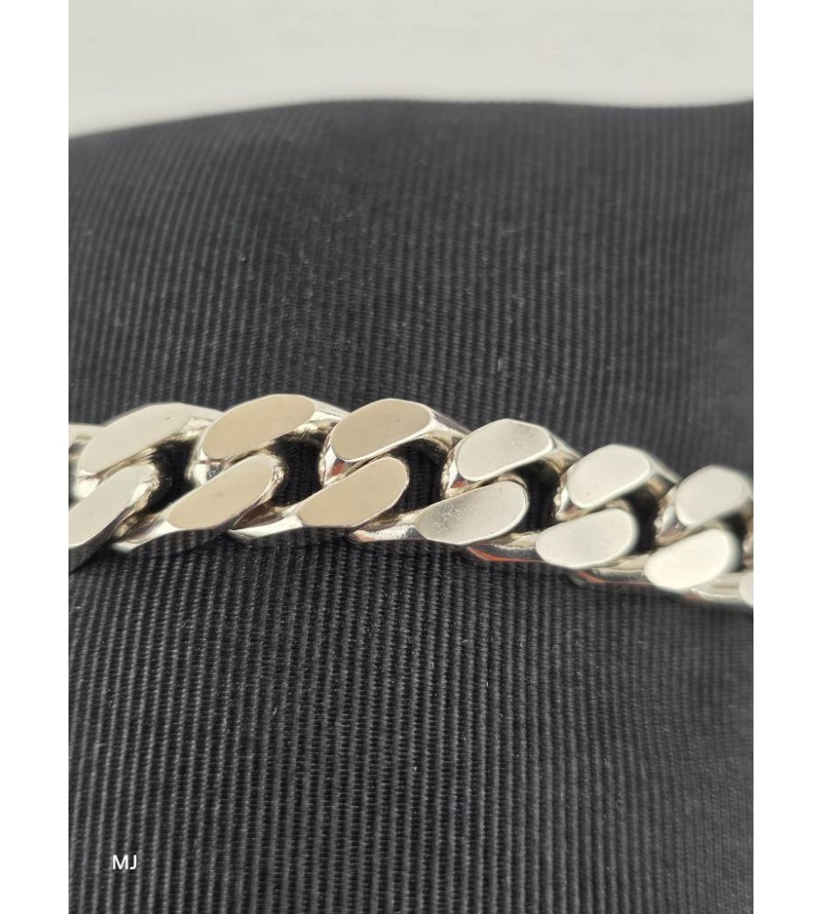 Zilveren gourmet armband