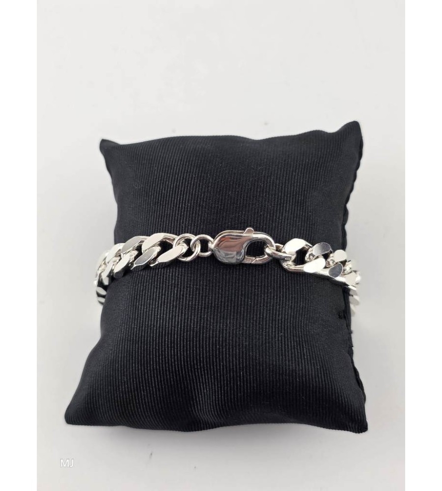 Zilveren gourmet armband