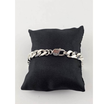 Zilveren gourmet armband
