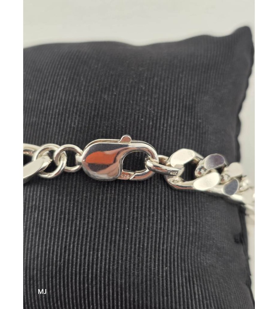 Zilveren gourmet armband