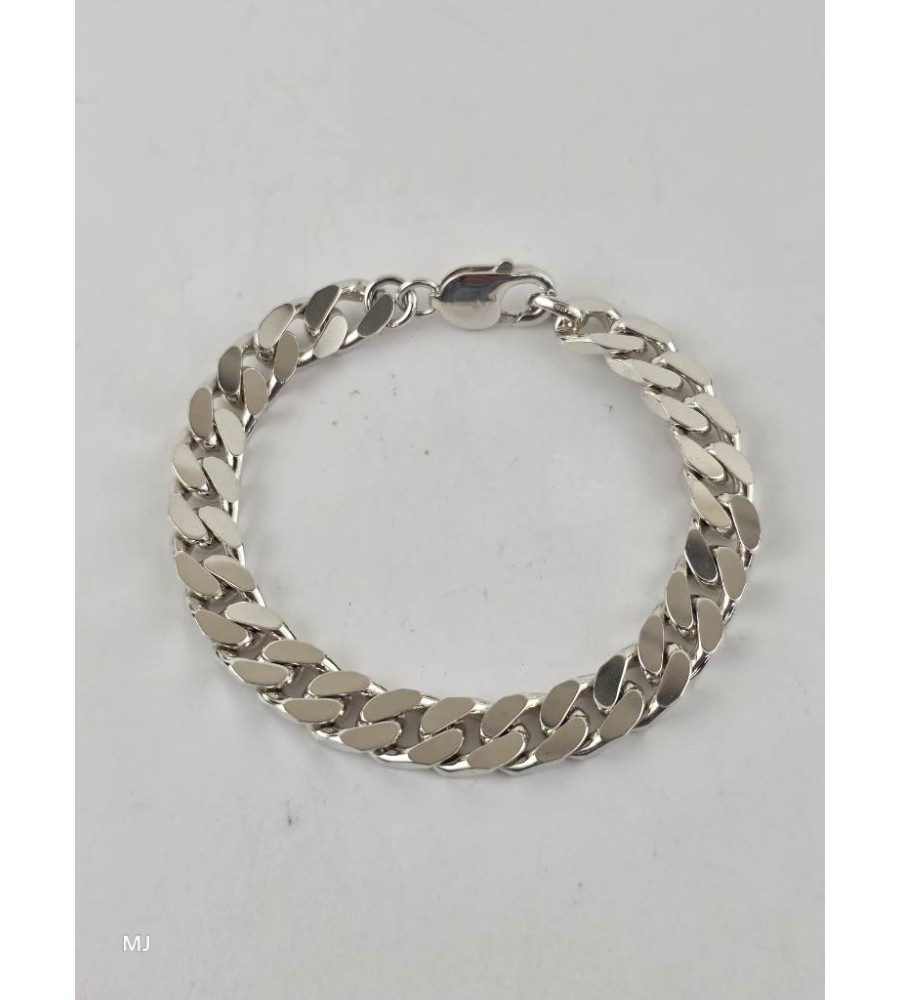 Zilveren gourmet armband