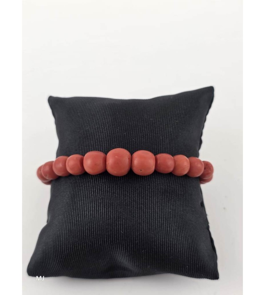 Bloedkoralen armband met gouden slot