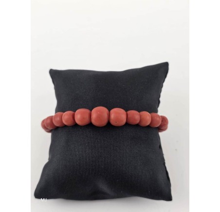 Bloedkoralen armband met gouden slot