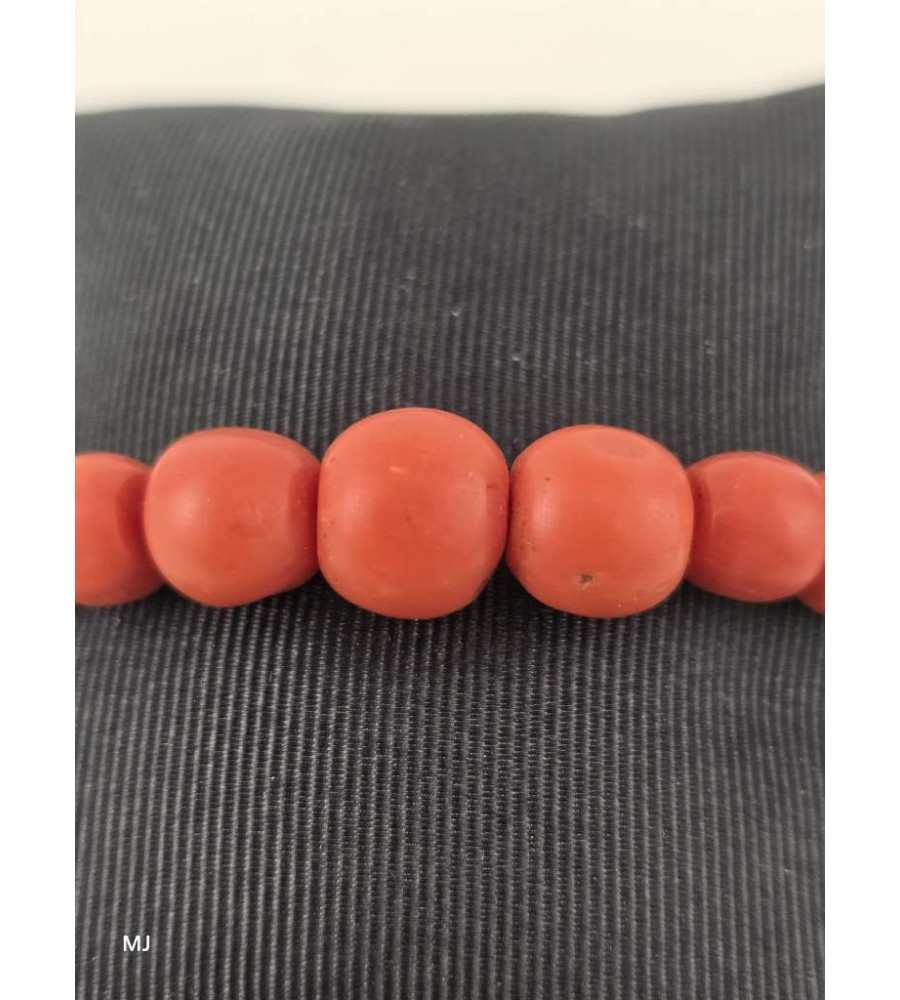 Bloedkoralen armband met gouden slot