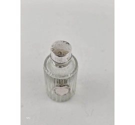 Parfumflesje met zilveren dop