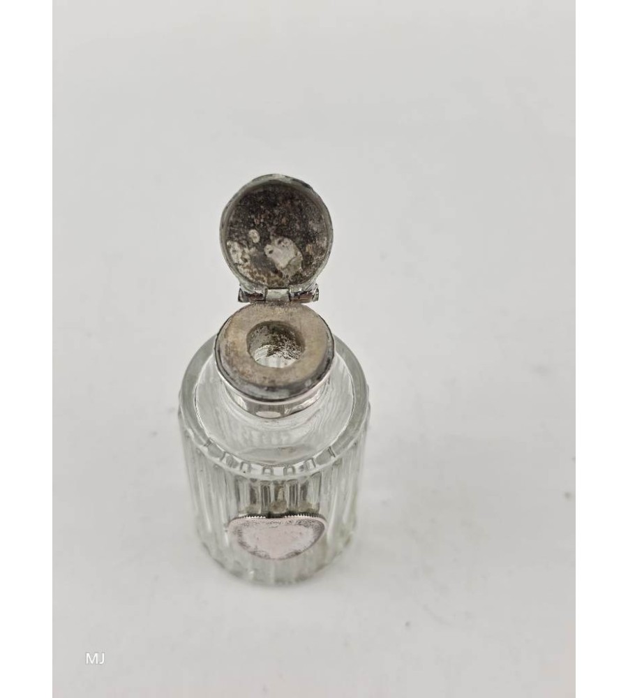 Parfumflesje met zilveren dop