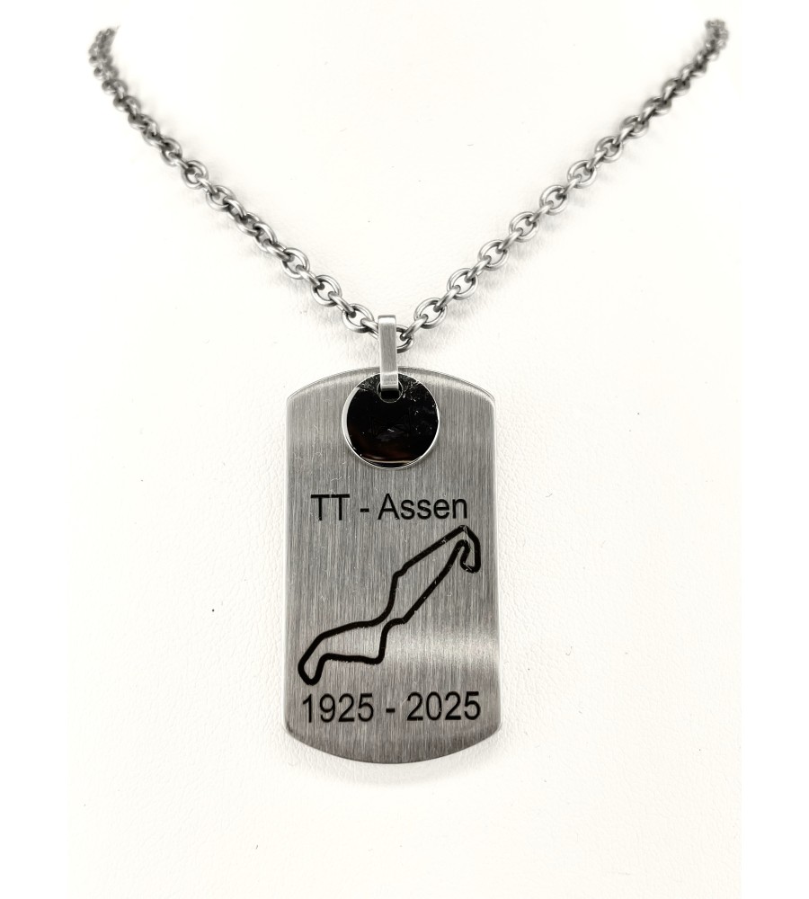 Aze collier/hanger met TT gravure
