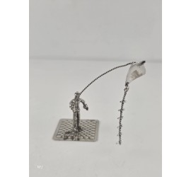 Zilveren miniatuur Man met Vlieger