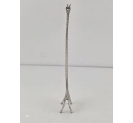 Zilveren miniatuur Giraf