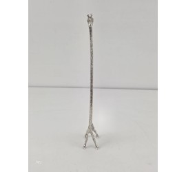 Zilveren miniatuur Giraf