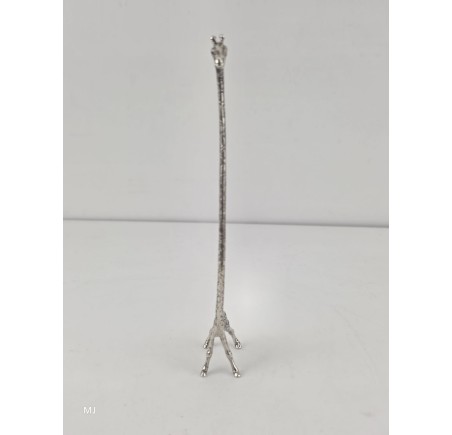 Zilveren miniatuur Giraf