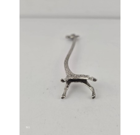 Zilveren miniatuur Giraf