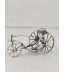 Zilveren miniatuur Historische driewieler fiets