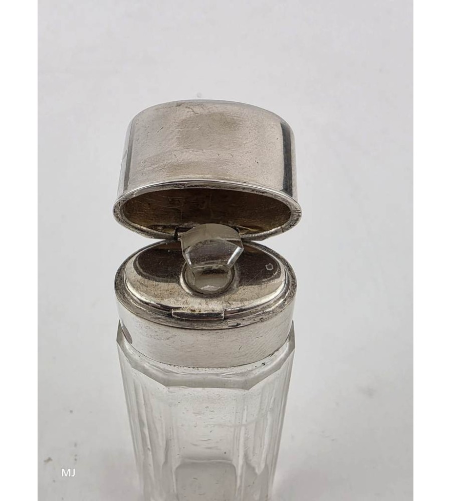 Parfumflesje met zilveren dop