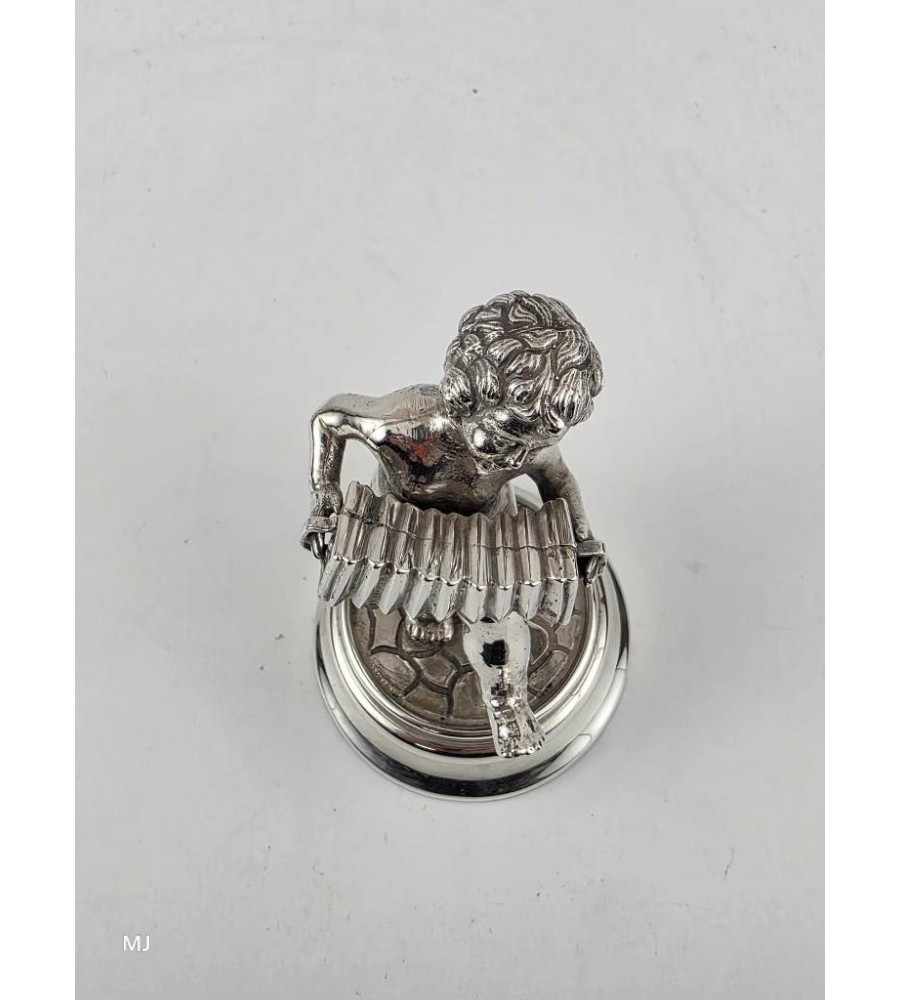 Zilveren miniatuur Jongen met Harmonica