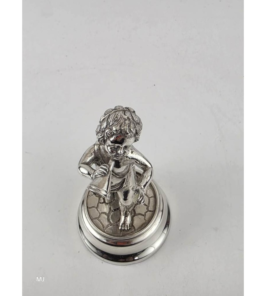 Zilveren miniatuur Jongen met Toeter